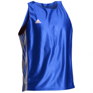 Adidas T-shirt Amateur Boxing Tank Blauw/Wit